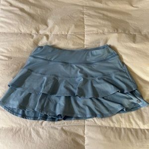 Mini Blue Ruffle Tennis Skirt - LIJA